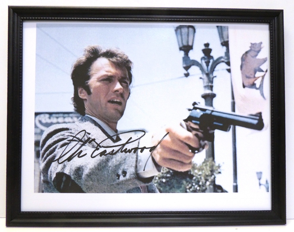 Clint Eastwood 'Dirty Harry' Signed Photo Print